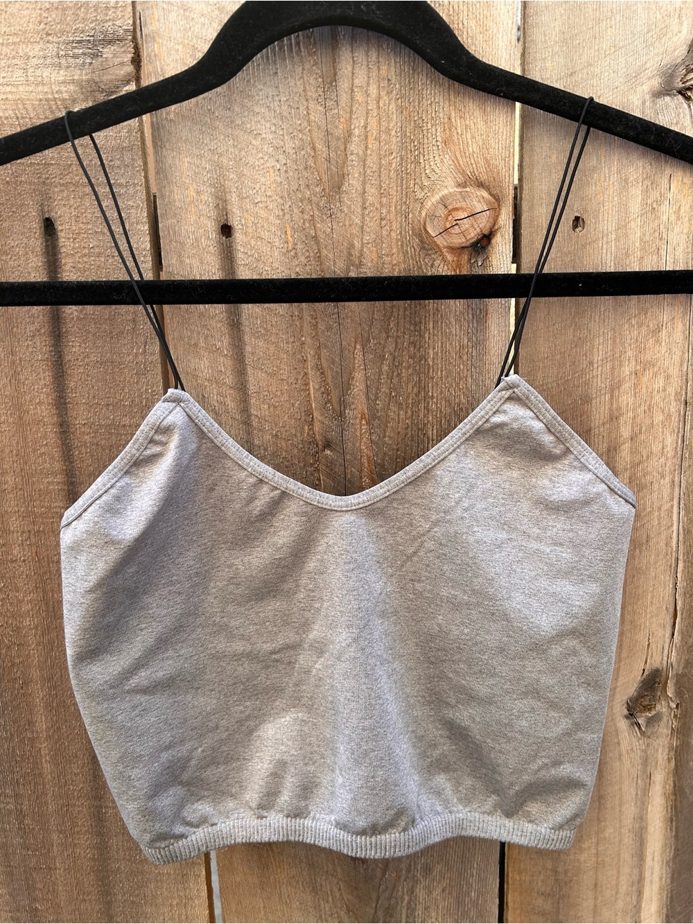Free People Intimately Skinny Strap Brami in Heather Grey size M/L